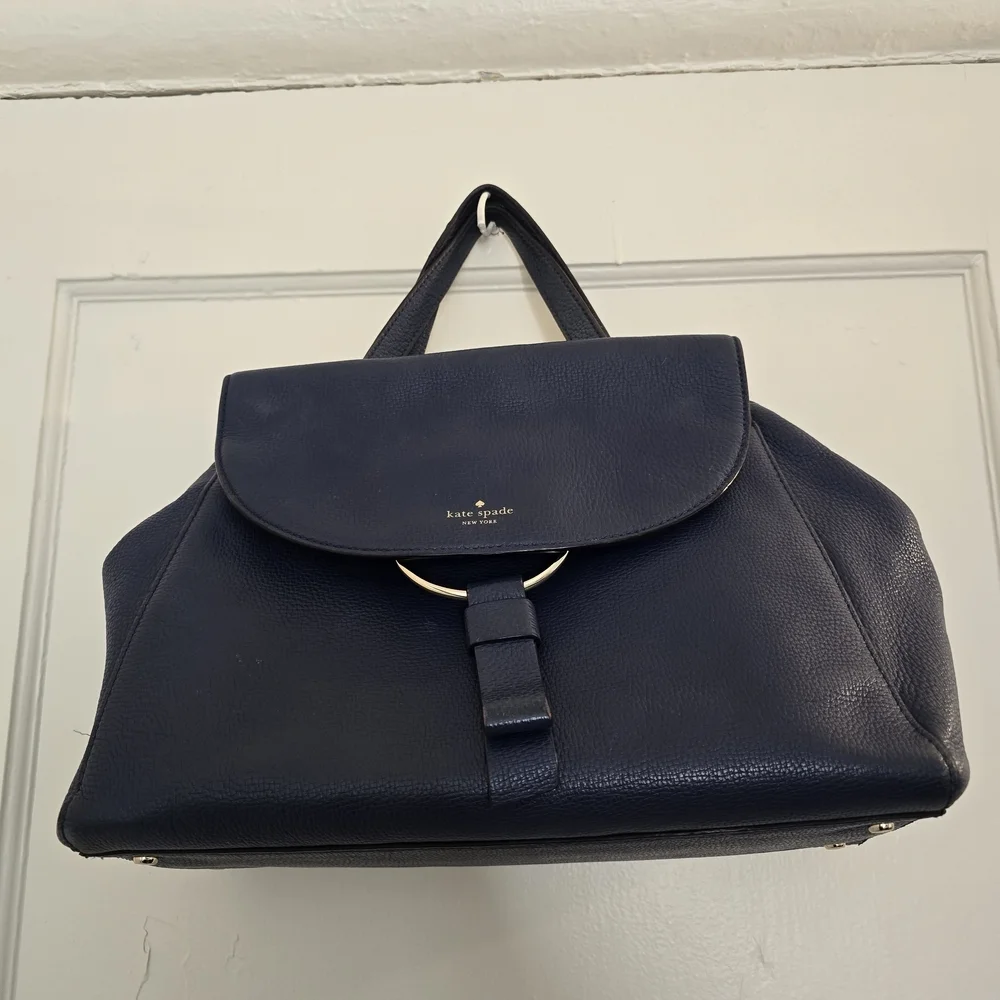 KATE SPADE BLUE PEBBLED LEATHER 'JASPER CLARKE STREET' PURSE &Wallet